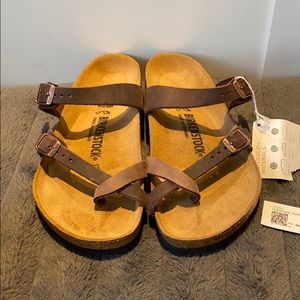 BIRKENSTOCK Mayari sandal in Havana Leather
